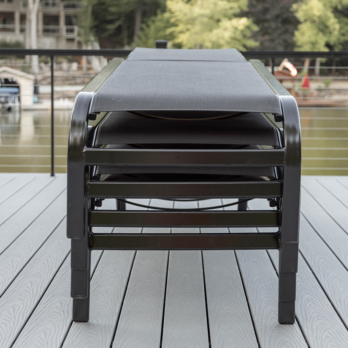 Murphy Sling Chaise Lounge Without Arms