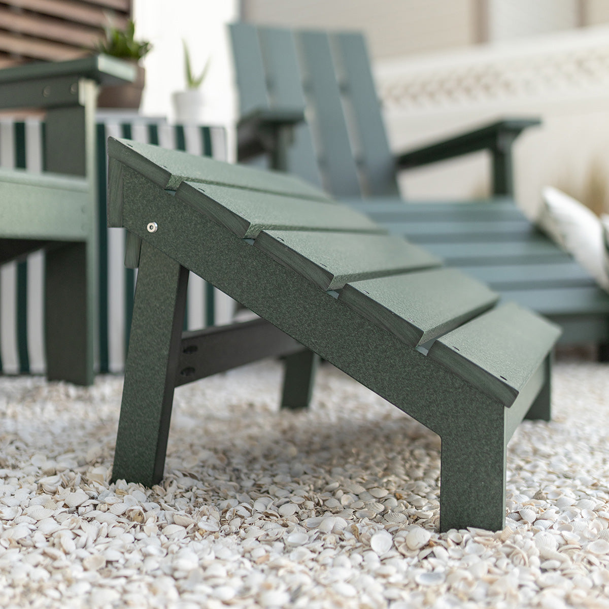 Folding Mayhew Adirondack Footstool