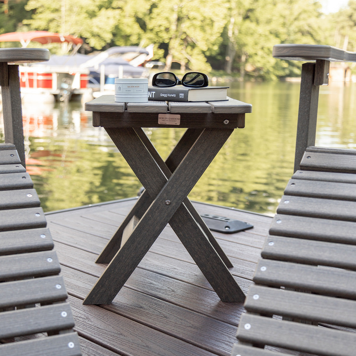 Folding End Table
