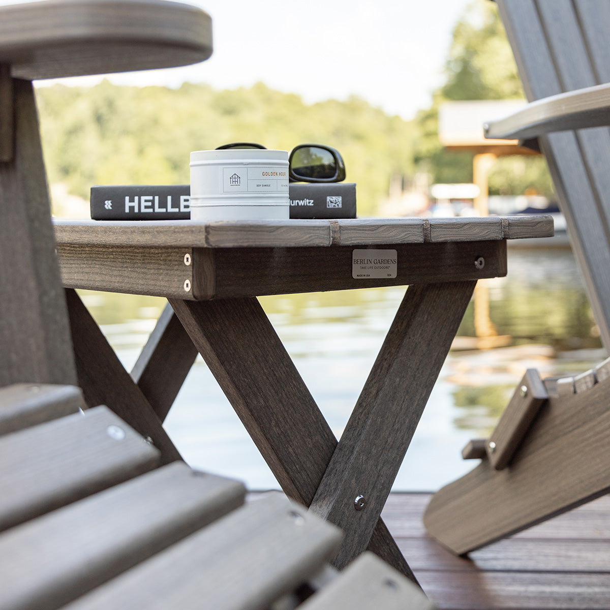Folding End Table