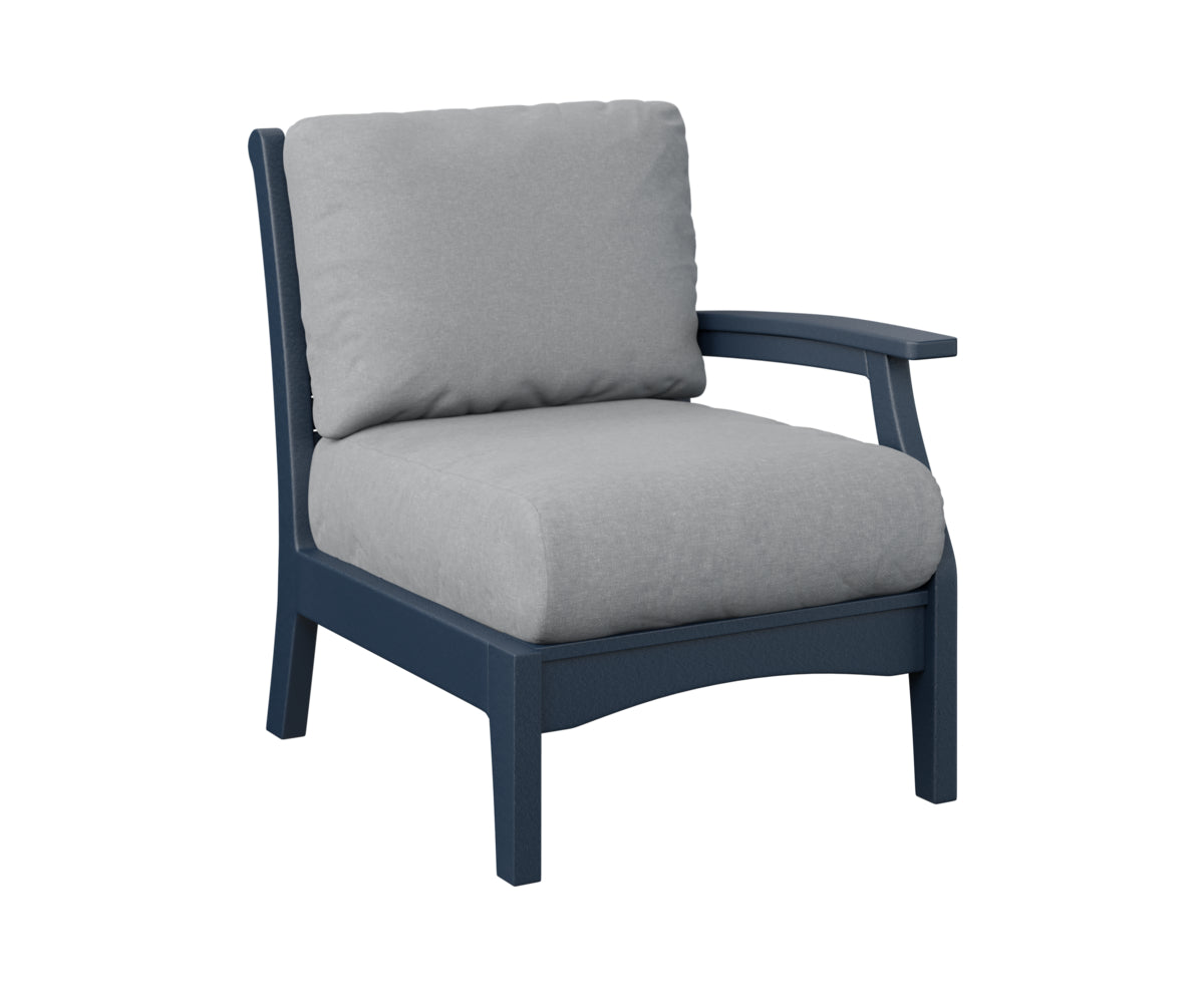 Classic Terrace Left Arm Sectional Club Chair