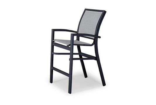 Kendall Sling Stacking Balcony Height Arm Chair
