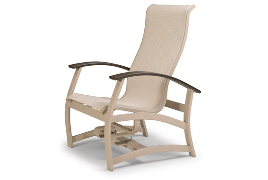 Belle Isle Sling Hidden Motion Chat Chair w/ Polymer Accents