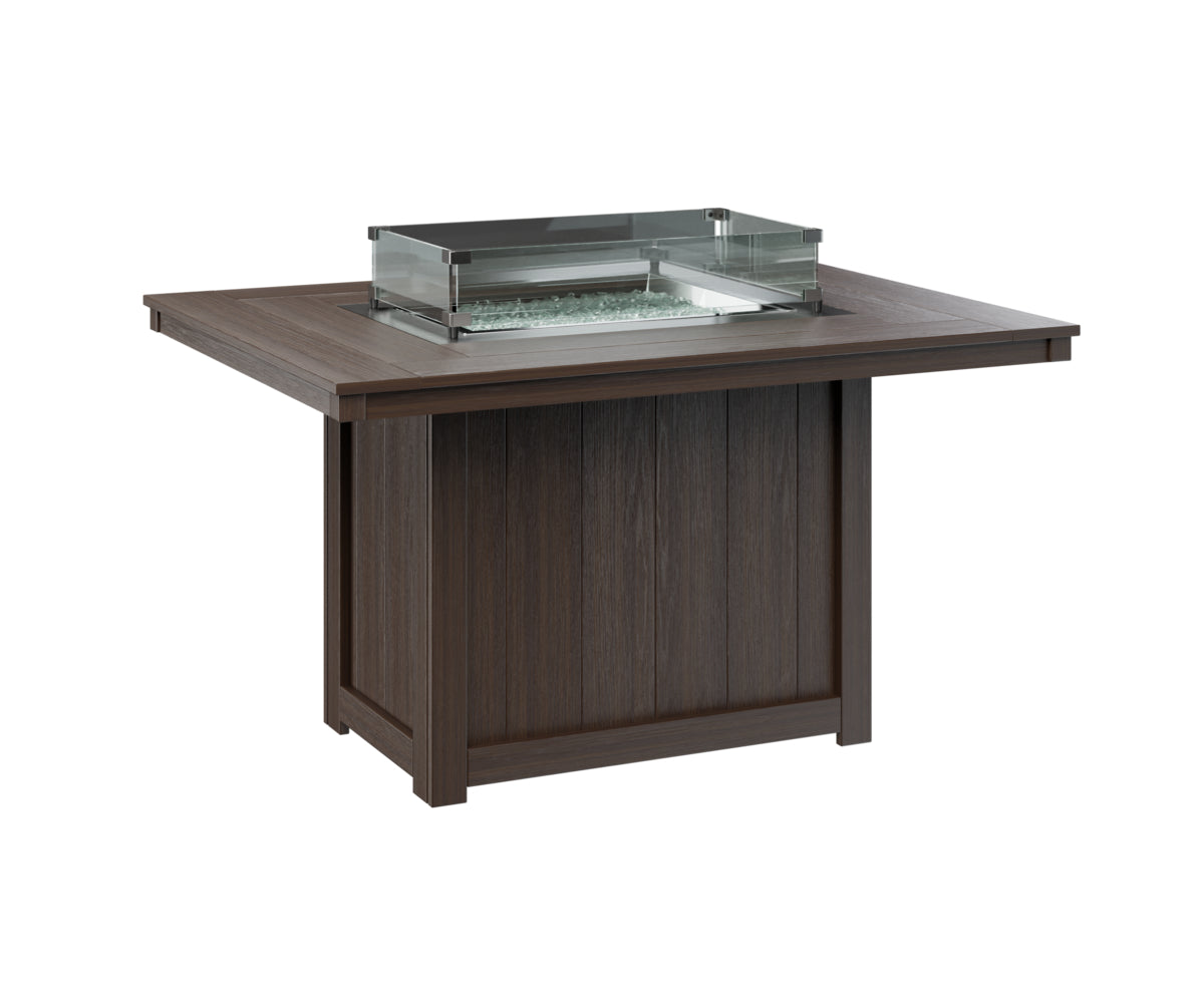 Donoma 42″ x 54″ Rectangular Dining Fire Table