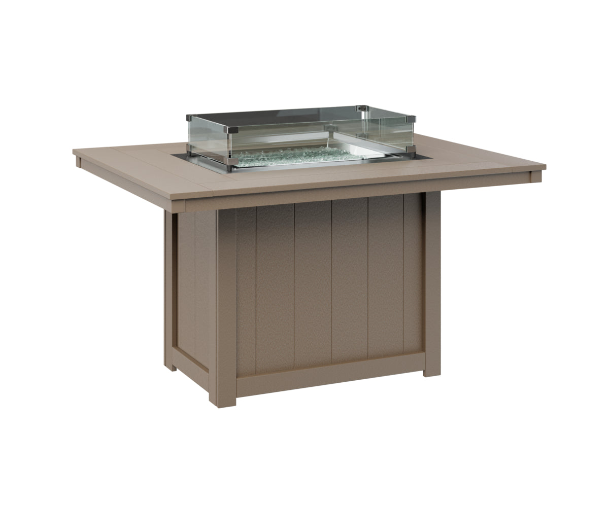 Donoma 42″ x 54″ Rectangular Dining Fire Table