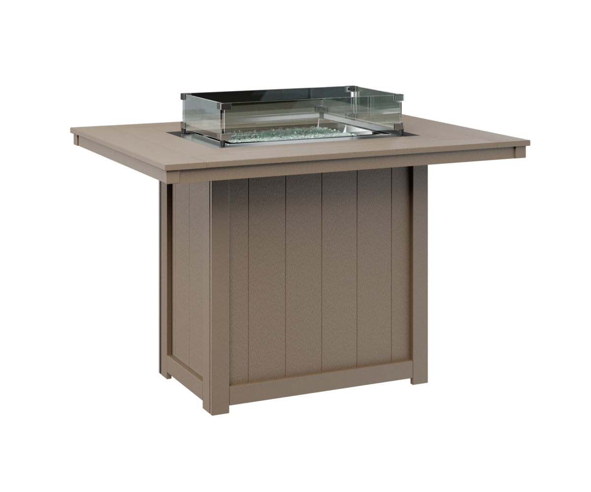 Donoma 42″ x 54″ Rectangular Counter Fire Table