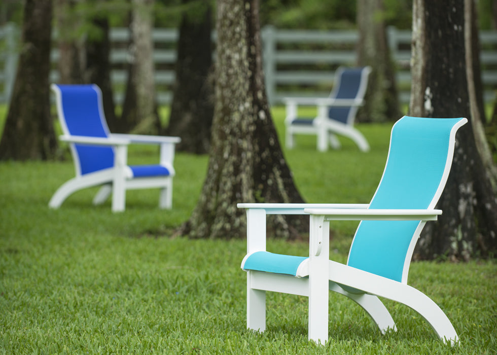 Adirondack MGP Sling Chat Height Arm Chair