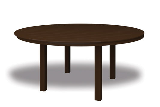 Slat 64" Round Dining Height Table w/ hole