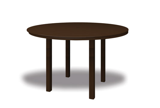 Slat 64" Round Bar Height Table w/ hole