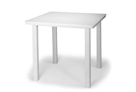 Slat 42" Square Balcony Height Table w/ hole