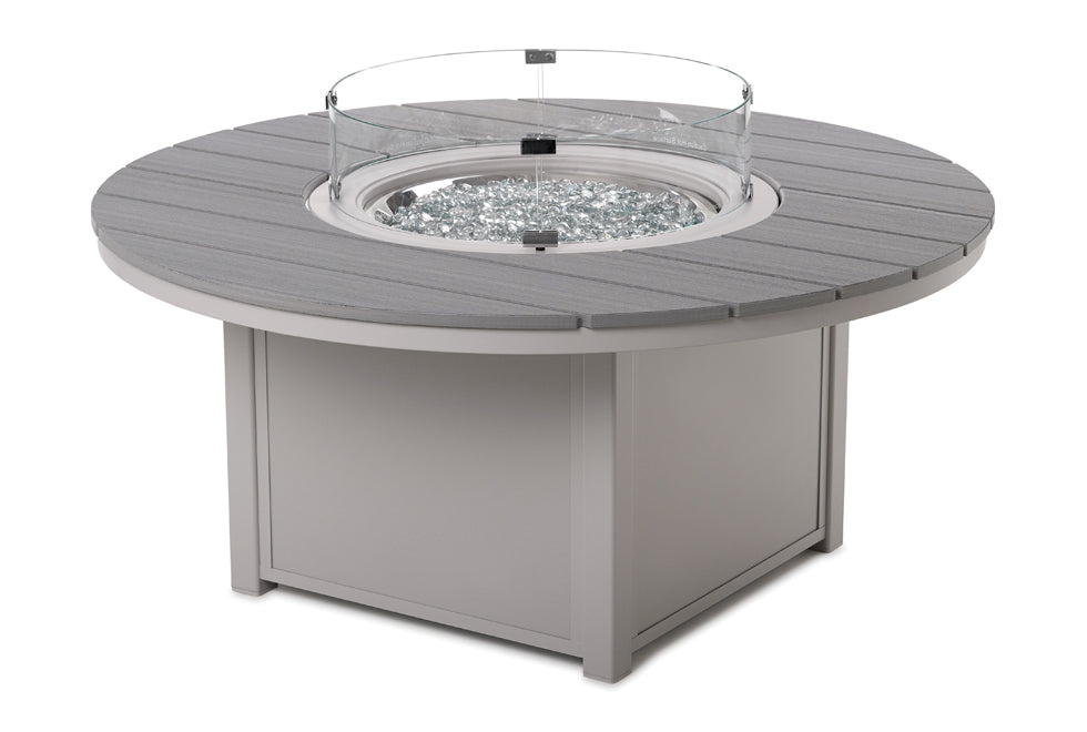 Rustic Fire Tables 54" Round Rustic Top Fire Table
