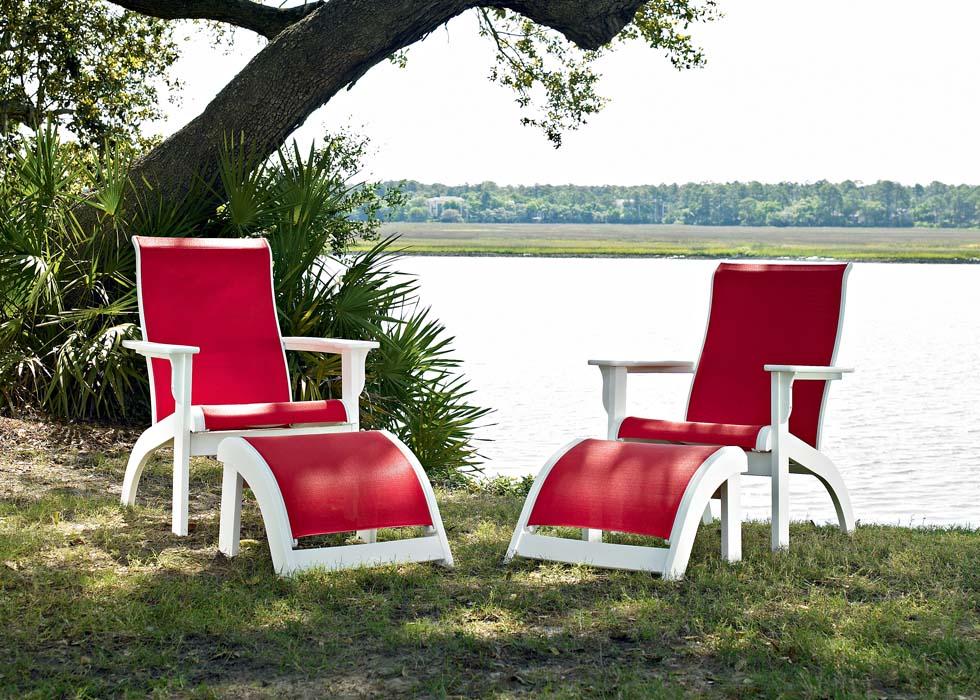 Adirondack MGP Sling Chat Height Arm Chair