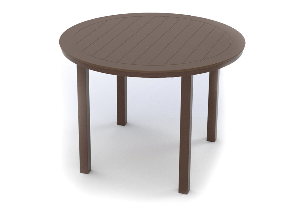 Slat 42" Round Bar Height Parson Table w/ hole