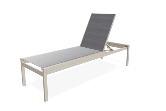 Tribeca Sling Lay-flat Stacking High Bed Armless 18" Chaise