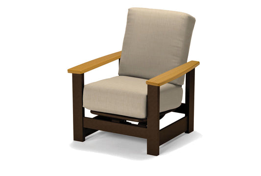 Leeward Hidden Motion Arm Chair w/ Rustic Arms