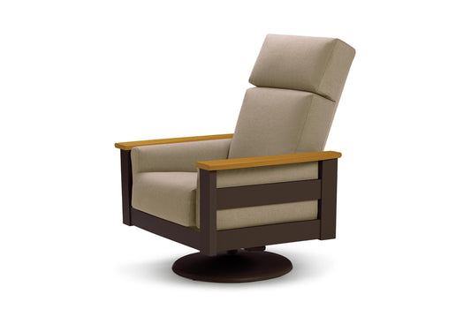 Leeward Premier Swivel Rocker w/ Rustic Arms