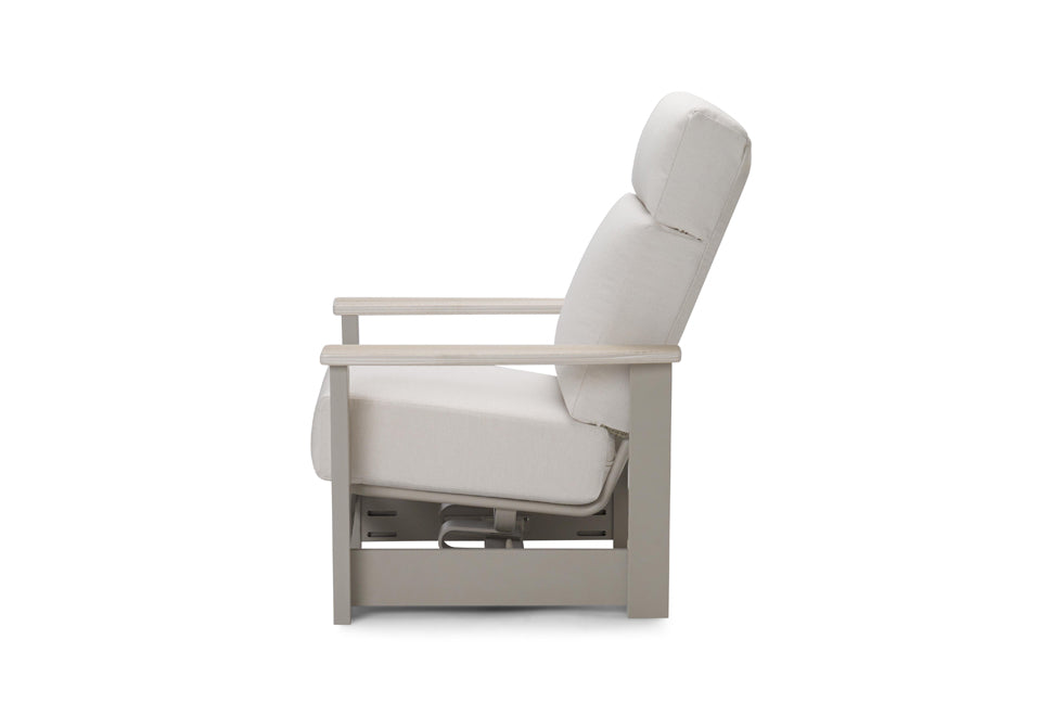 Leeward Supreme Hidden Motion Arm Chair w/ Rustic Arms