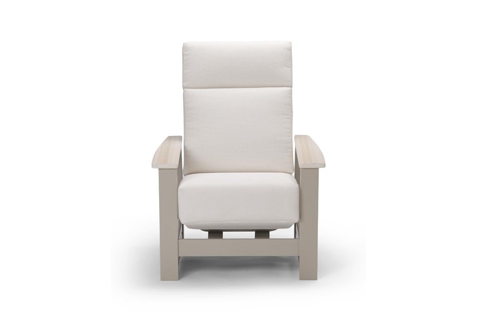 Leeward Supreme Hidden Motion Arm Chair w/ Rustic Arms