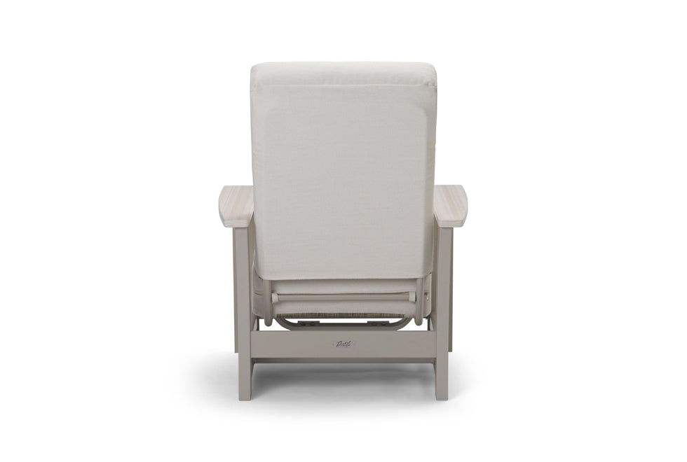 Leeward Supreme Hidden Motion Arm Chair w/ Rustic Arms