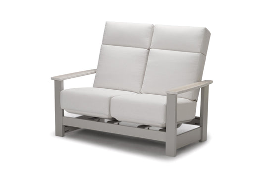 Leeward Supreme Hidden Motion Loveseat w/ Rustic Arms