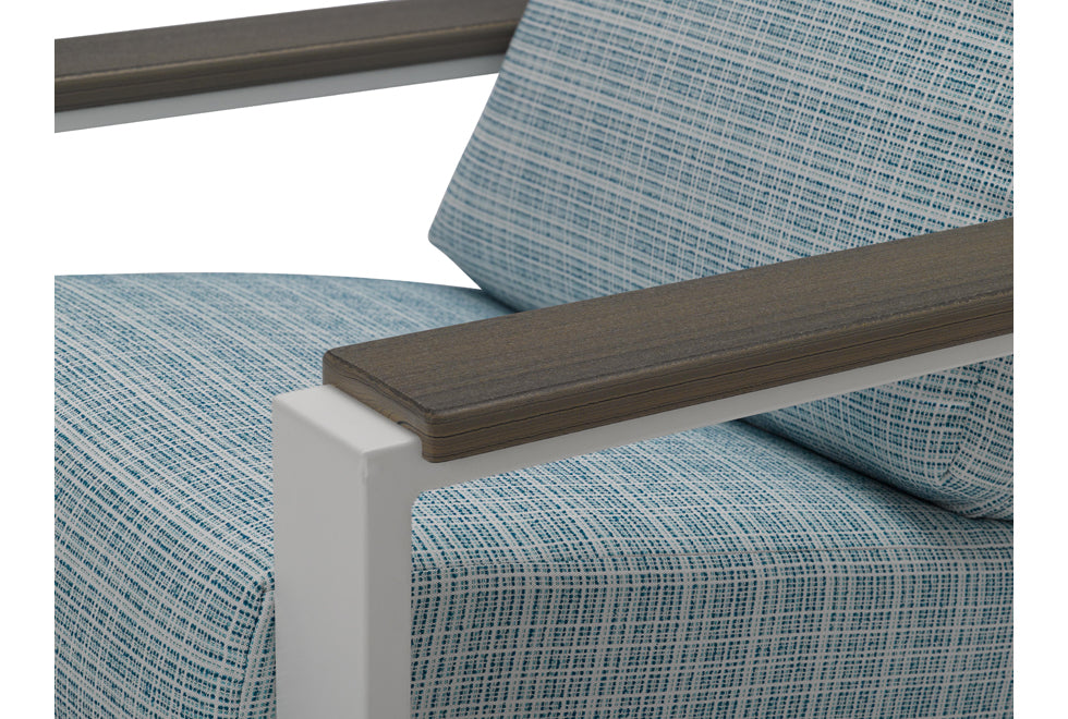 Larssen Cushion Collection Arm Chair w/ Polymer Arms