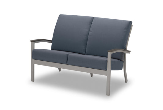 Bazza Cushion Two-Seat Loveseat w/ Polymer Arms