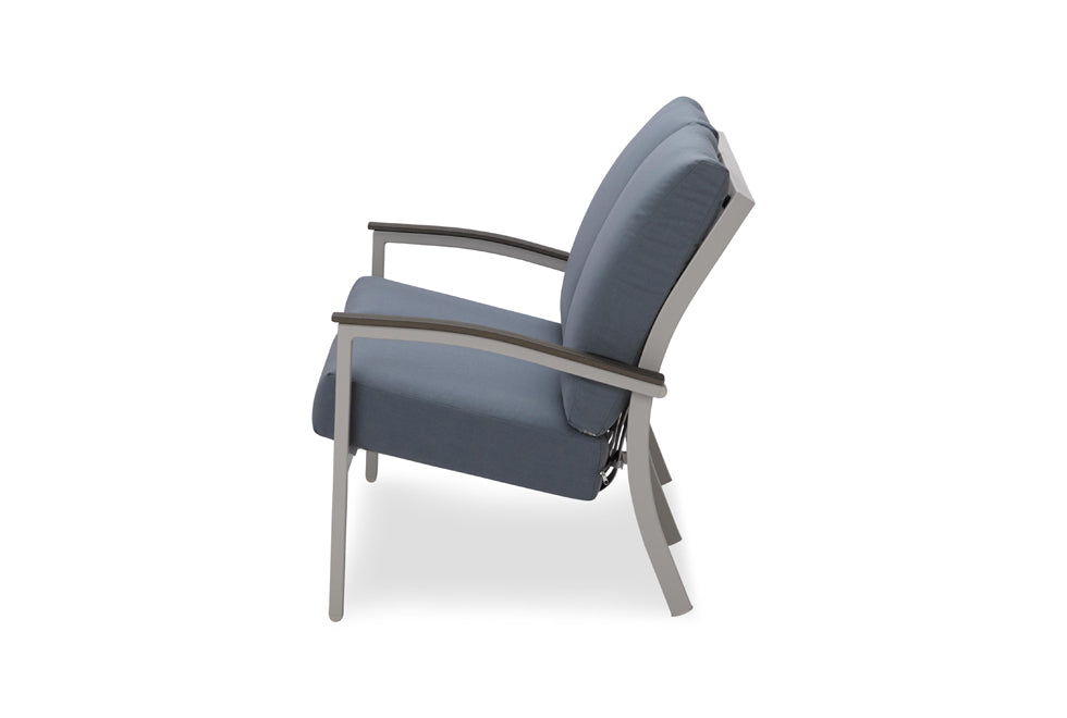 Bazza Cushion Two-Seat Loveseat w/ Polymer Arms