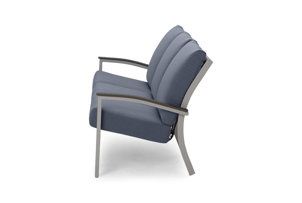 Bazza Cushion Three-Seat Sofa w/ Polymer Arms
