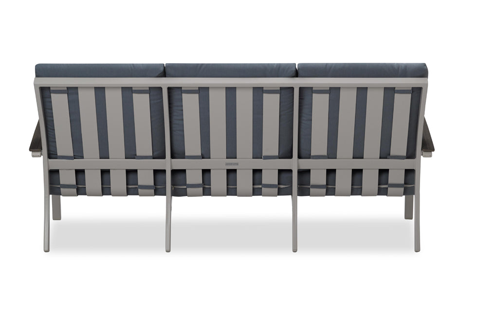 Bazza Cushion Three-Seat Sofa w/ Polymer Arms