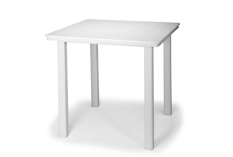 Slat 42" Square Bar Height Table w/ hole