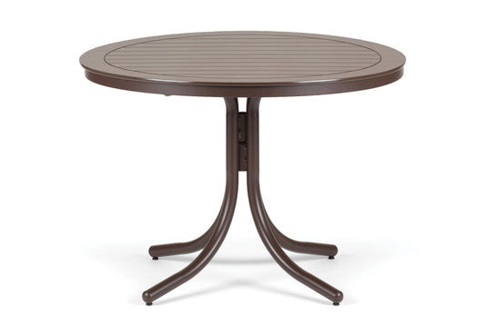 Slat 42" Round Dining Height Table w/ hole