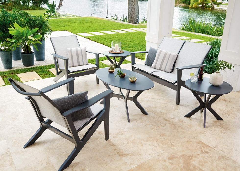 Wexler Sling Chat Height Loveseat w/ MGP Arms