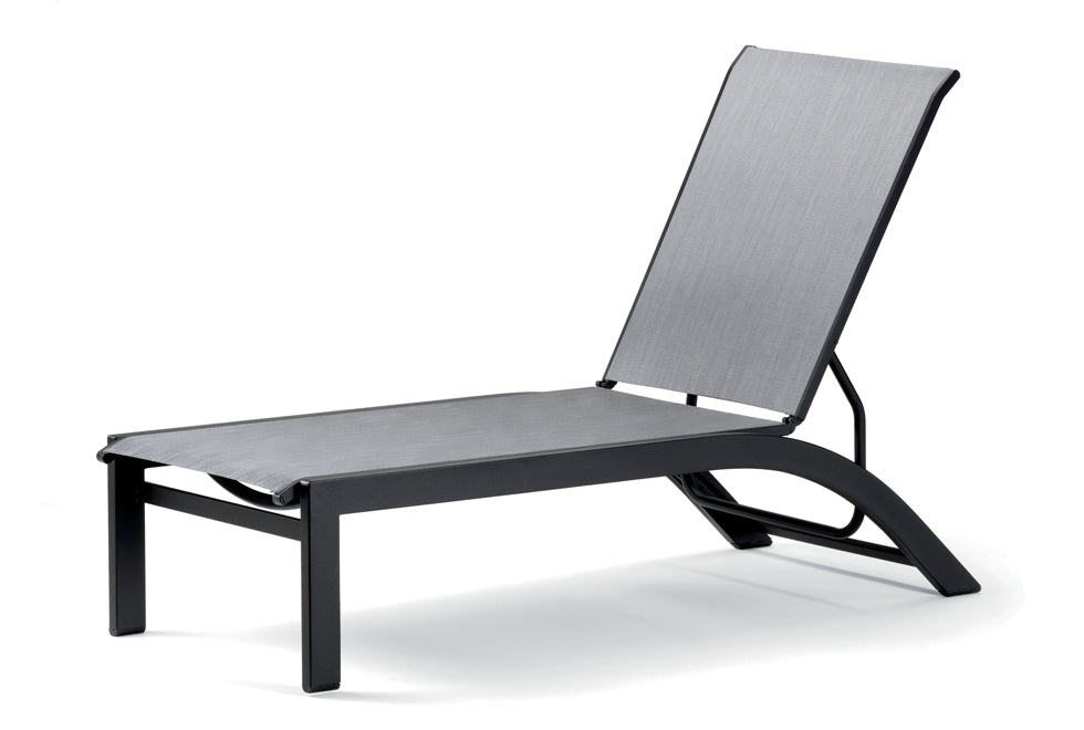 Kendall Sling Stacking Armless Lay-flat Chaise