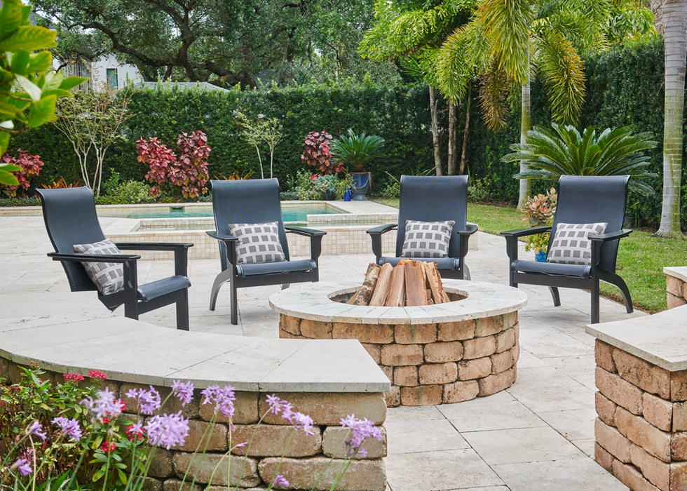 Adirondack MGP Sling Chat Height Arm Chair