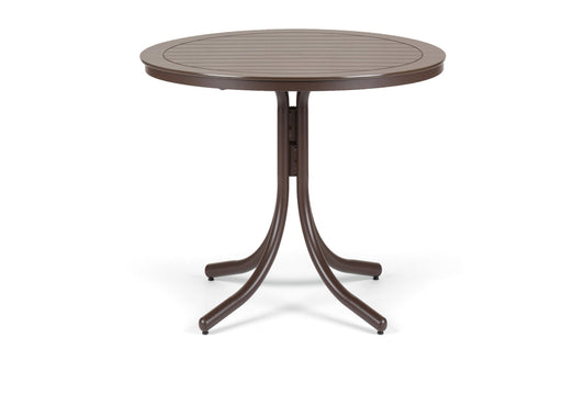 Slat 42" Round Balcony Height Table w/ hole