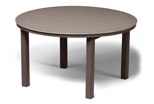 Slat 54" Round Dining Height Table w/ hole