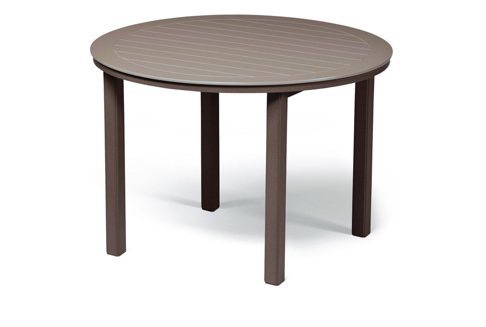 Slat 54" Round Balcony Height Table w/ hole