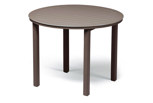Slat 54" Round Bar Height Table w/ hole