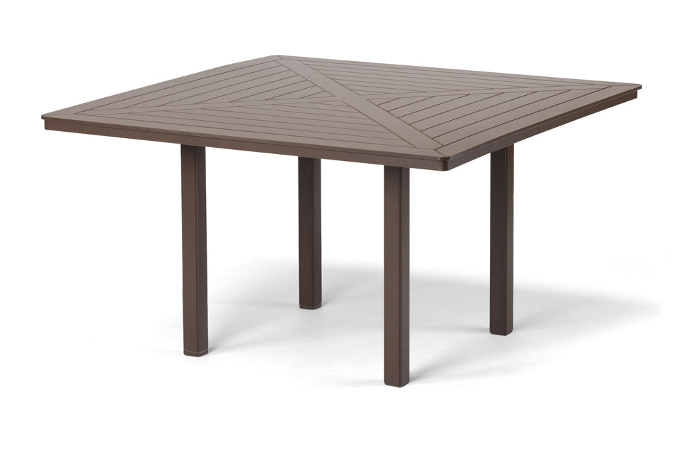 Slat 64" Square Balcony Height Table w/ hole