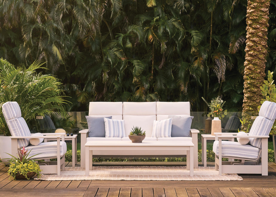 Leeward Supreme Hidden Motion Arm Chair w/ Rustic Arms