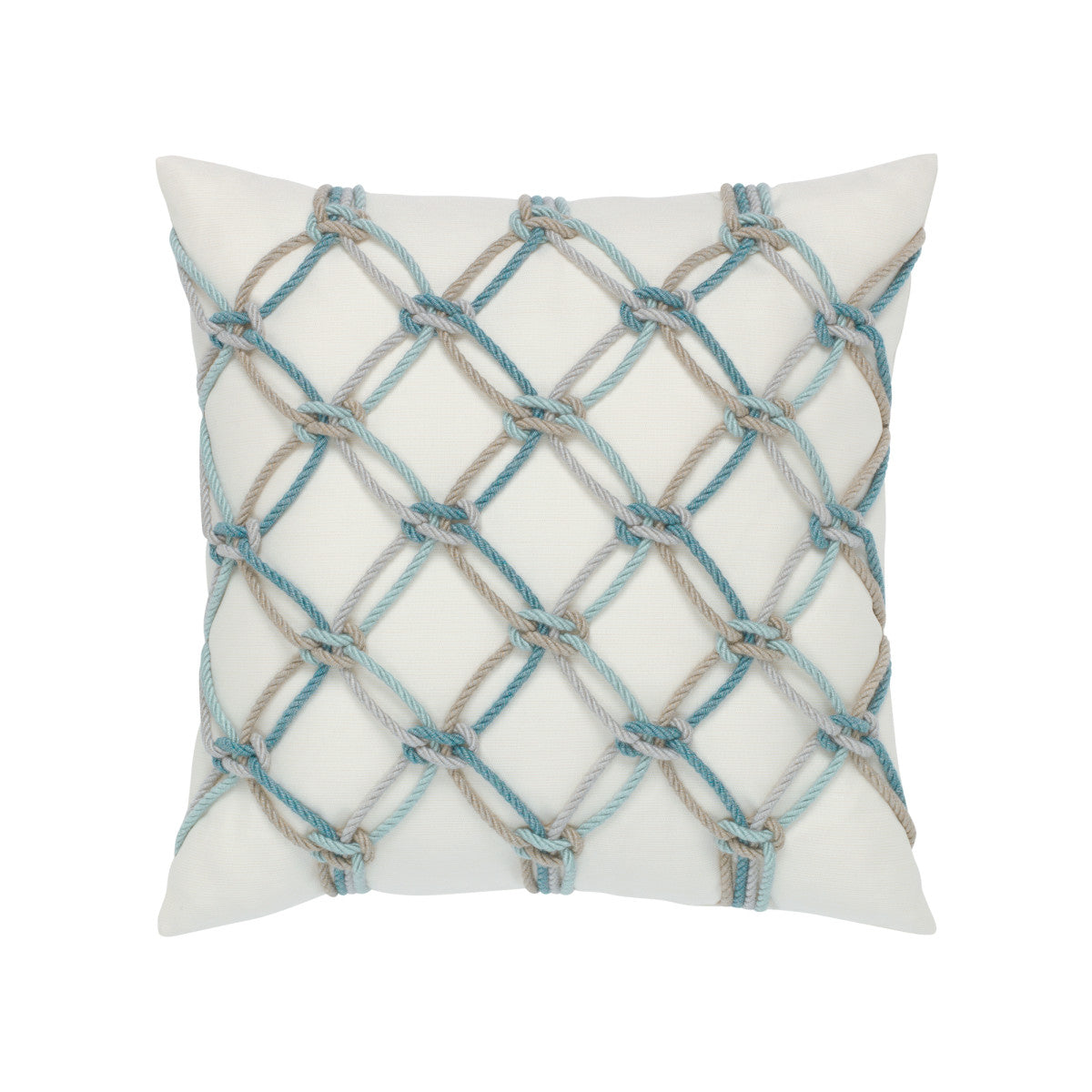 Aqua Rope 20"x20" Toss Pillow