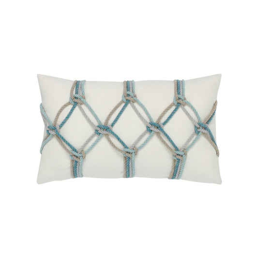 Aqua Rope 12"x20" Toss Pillow