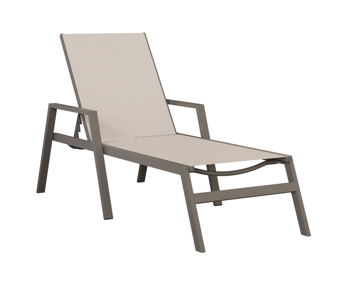 Vida Sling Chaise Lounge with Arms