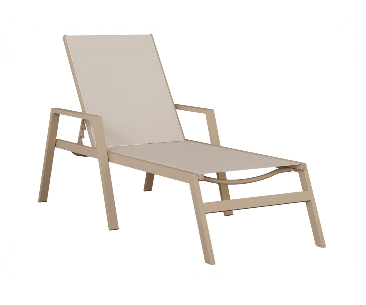 Vida Sling Chaise Lounge with Arms
