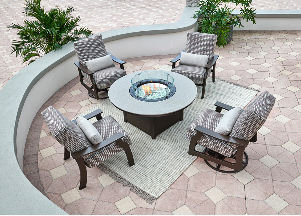 St. Catherine Cushion Swivel Rocker w/ MGP Arms