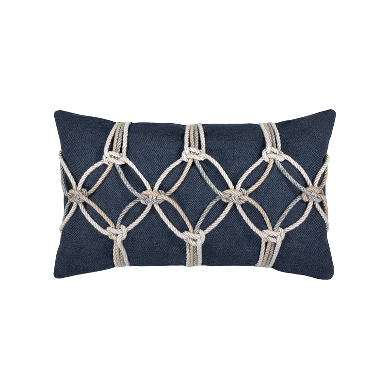 Indigo Rope 12"x20" Toss Pillow