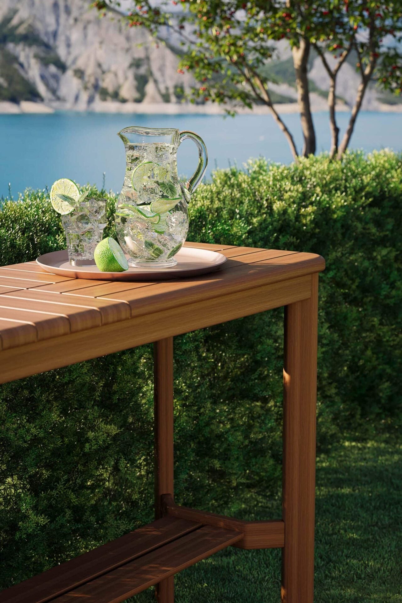 Mosaic 45″ Rectangular Ipe Console Table