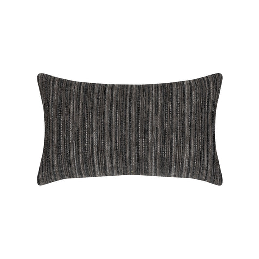 Luxe Stripe Charcoal 12"x20" Toss Pillow
