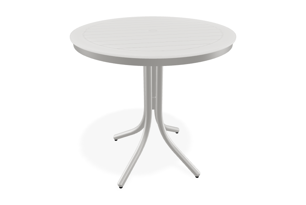 Slat 36" Round Bar Height Table w/ hole