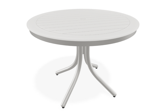 Slat 36" Round Dining Height Table w/ hole